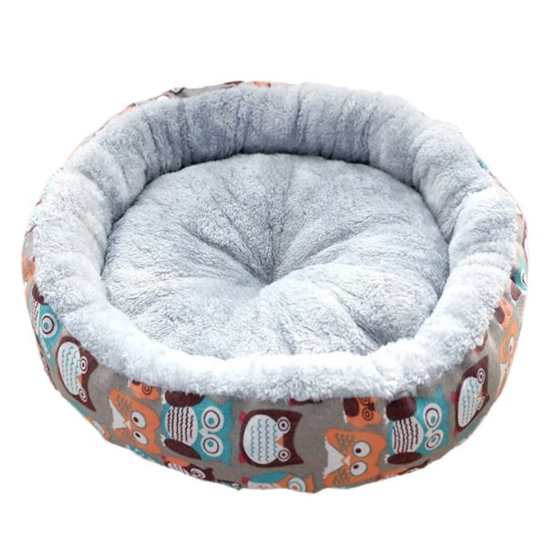 Gray Indoor Cat Bed – Large, Soft, Cozy Nest